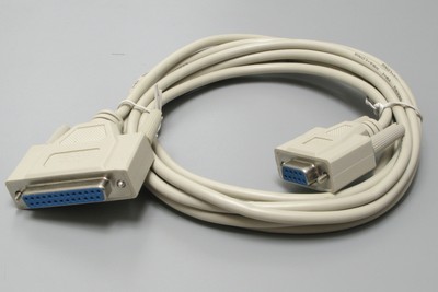 8 Conductors DB9 Male / DB9 Female PcConnectTM Null Modem Cable 25feet cable UL 8 Conductors DB9 Male / DB9 Female PcConnectTM Null Modem Cable 25feet cable UL