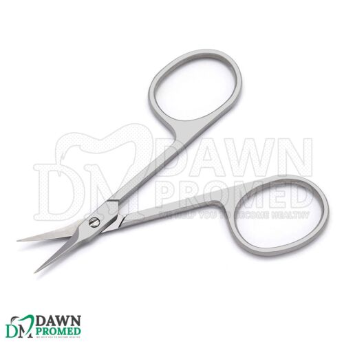 Curved Cuticle Scissor 3.5″ Arrow Point Super Sharp Manicure Pedicure German Gr - Picture 7 of 8