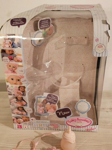 ZAPF CREATION NEW BABY ANNABELL Large DOLL Electrical Functions Accessories Original Box Excellent - Picture 13 of 23