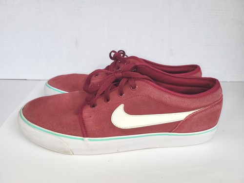 Nike Toki Low Canvas/TXT 555272-616 Red/White Casual Athletic Shoes Mens Size 11