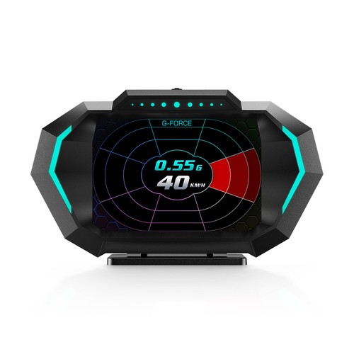 Digtial HUD Speedometer Head Up Display Car OBD2 GPS Turbo Press Speed RPM Alarm - Picture 20 of 24
