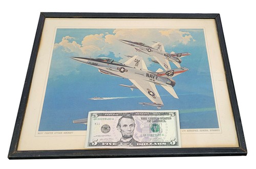 Original Concept Art Vought General Dynamics Model 1600 Navy Version of the F-16 - Picture 6 of 6