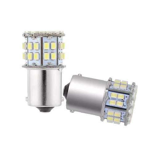 Bombilla LED de luz de señal de freno trasero de coche blanca 1157 BA15D 382 1206 50-SMD - Imagen 7 de 9