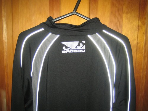 BADBOY Men's Training Jacket Half Zip Training Fitness Reflective Top Size XL - Picture 6 of 8