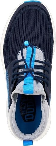 Hey Dude Sirocco Mid Trail Sneakers Men's US 12 Blue Slip On Running Shoes P528 - Picture 3 of 12