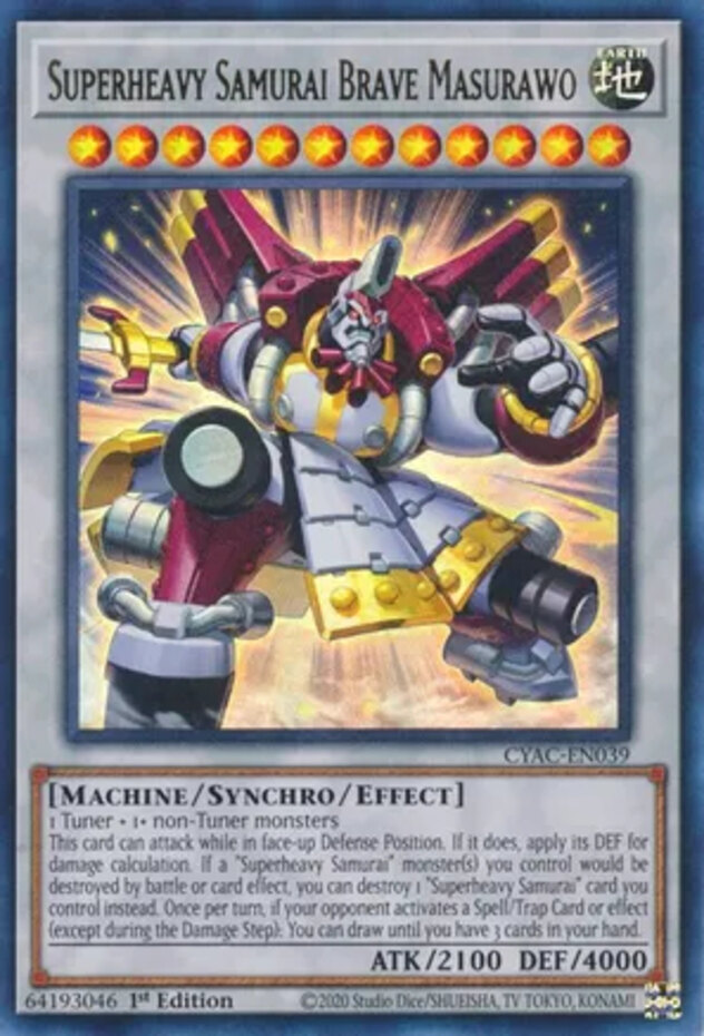 Yugioh! Superheavy Samurai Brave Masurawo - CYAC-EN039 - Ultra