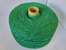 100 HEMP Yarn Dyed Green Cone 10/4 2lb