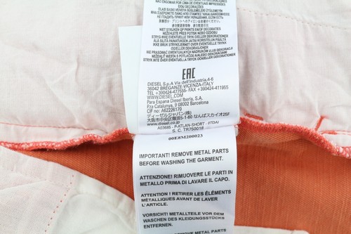 Diesel P-Atlan Herren Shorts W32 Cargo Orange Fade Effekt Patch Taschen UVP 100 - Bild 9 von 11