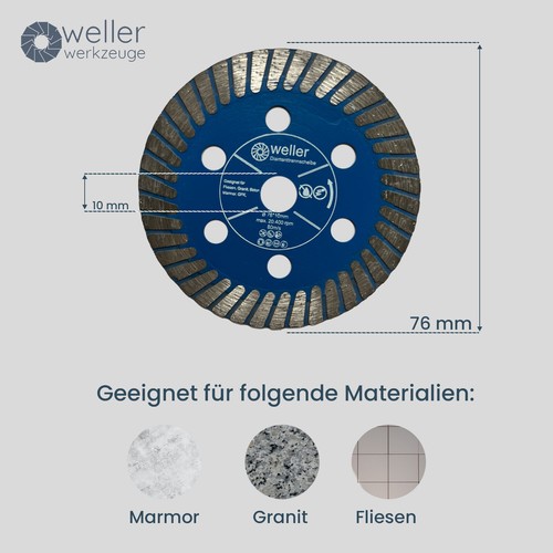 Fächerscheiben Zubehör 76x10mm für mini Akku Winkelschleifer wie Bosch GWS 12V - Bild 69 von 78