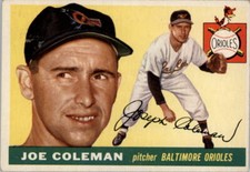 1955 Topps #162 Joe Coleman - VG