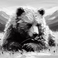 ORIGINAL BEAR PAINTING -  America Canada Alaska Art Signed Professional Presale