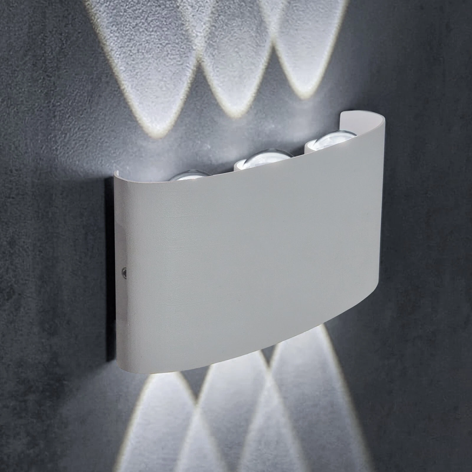 4 Pezzi Applique LED Con Sensore Di Movimento, 12 W Lampada Da Parete Bianco Caldo Ip65 Impermeabile Lampada Da Parete Per Esterni Bianco 92544458