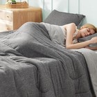 Cal King Comforter Set - Cooling California King 03 - Light Grey - Reversible