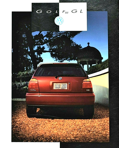 ORIGINAL 1993 VOLKSWAGEN GOLF GL SALES BROCHURE CATALOG ~ 12 PAGES ~ 8.5" X 11" - Picture 7 of 7