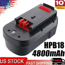 18V 4800mAh HPB18-OPE For Black & Decker Battery 244760-00 A1718 FSB18 FEB18 US