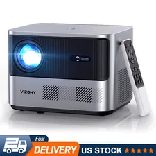 VIZONY 4K 800ANSI 5G 1080P Projector WiFi Bluetooth Electric Focus Home Theater