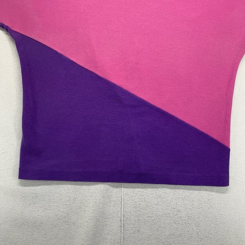 Vintage Damen Top Super 80er 90er Vibes rosa & lila Farbblock 40x23,5 - Bild 8 von 18