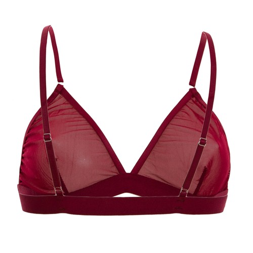 Reggiseno donna velato trasparente triangolo bralette intimo sexy LC6594 - Foto 6 di 14