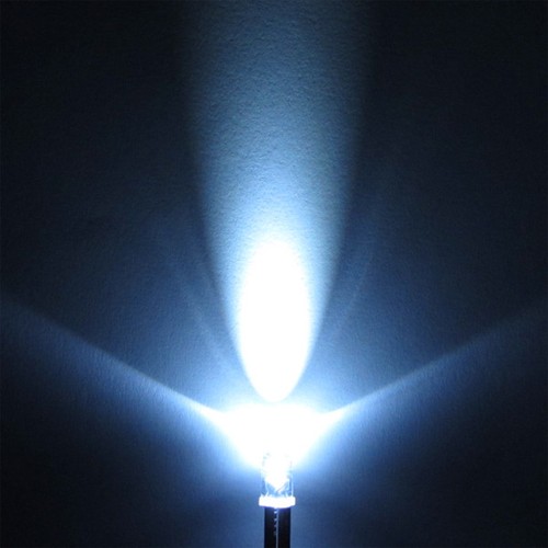 1000 × 3 mm weiße LED-Kopf-Leuchtdiode wasserklare Linse Großhandel - Bild 4 von 5