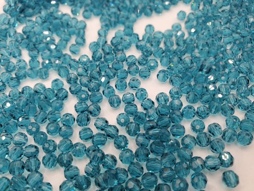 4mm Preciosa Cristal Checo Indicolite (Azul) Facetado Redondo - Bolsa de 25 - Imagen 3 de 3