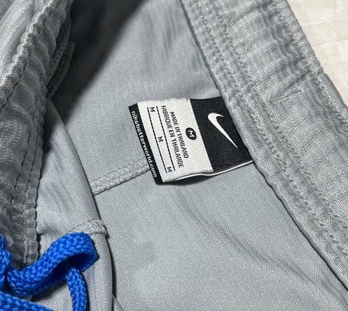 Nike Shorts Youth Medium Gray & Blue Running Workout Casual Breathable Boys - Picture 6 of 9