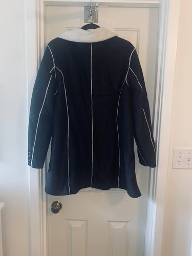 Denim & Co Kunstwildlederjacke mit Sherpa-Zierleiste & Futter SCHWARZ Gr. 1X - Bild 2 von 2