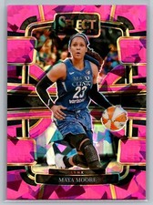 MAYA MOORE - 2024 Panini Select WNBA - Pink Cracked Ice #15 - Minnesota Lynx