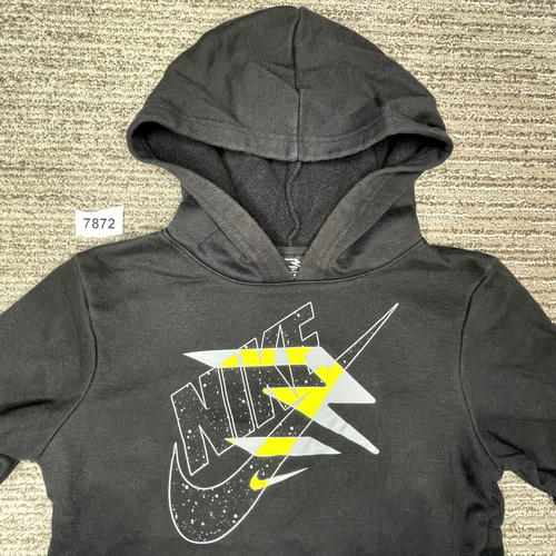 Nike Size M Boys Kids Hoodie Pullover Standard Fit Long Sleeve Black - Picture 11 of 11