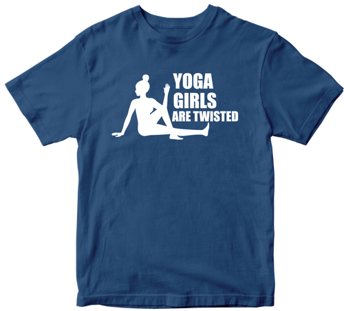 Yoga Girls Are Twisted T-shirt Gym Training Fitness Running Trainer Zumba Gifts - Picture 6 of 21