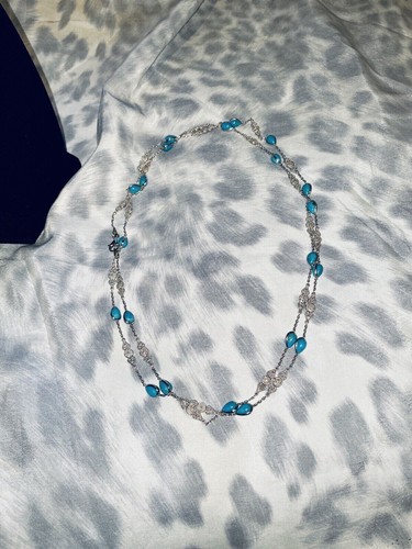 $895 Ross Simons 500273867 Sterling Turquoise and Genuine Diamond Station - Picture 2 of 16