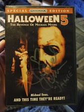 Halloween 5: Revenge of Michael Myers DVD 1989 signed by Danielle Harris Auto