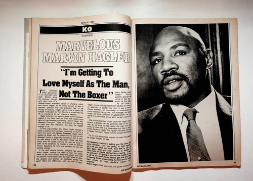 1988 March KO Knockout Boxing Magazine Sugar Ray Leonard Tyson Spinks Hagler - 画像5/8