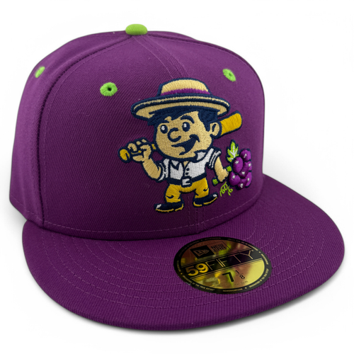 New Era Tri-City Dust Devils MiLB Viñeros de Tri-City Grape Logo 59Fifty Fitted - Bild 1 von 7
