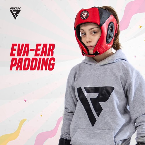 Boxing Headgear by RDX, MMA Head Guard for Kids, Muay Thai and Kickboxing - Picture 14 of 15