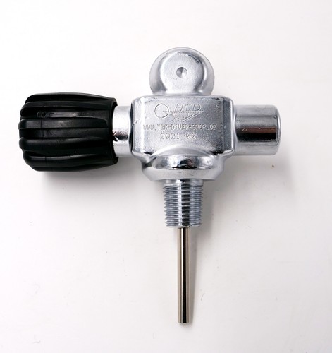 Monoventil Druckluft 300bar rechts, Flaschenhalsgewinde kleinkonisch, erweiterba - Bild 2 von 4