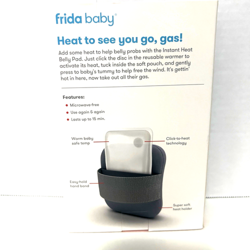Almohadilla térmica Frida Baby Gas+Colic alivio natural del vientre calor suave - Imagen 4 de 8