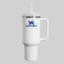 Kentucky Tumbler with Handle and 3 Position Lid | 40 oz Quencher | Wildcats