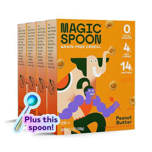 Magic Spoon Cereal, Peanut Butter 4-Pack of Cereal & Spoon - Keto & Low Carb - Imagen 12 de 12