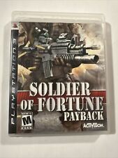 Soldier of Fortune: Payback (Sony PlayStation 3, 2007) With Manual Tested Game