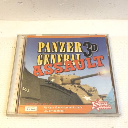 Panzer General 3D Tanks Assault Strategy RTS Real Time Savings PC 1999 Ubisoft