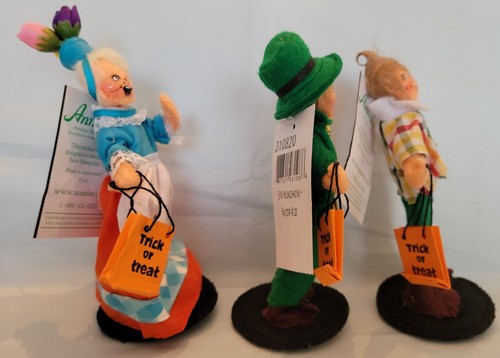 3x 2020 Annalee Mago de Oz Munchkin Maceta Niño Piruleta Mayor Juego de Halloween - Imagen 11 de 11