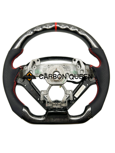 REAL CARBON FIBER Steering Wheel FOR INFINITI g37g25 G37X - Picture 5 of 6