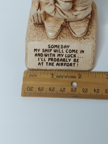 Paula 1976 Made In USA Holzfigur Numbered Someday My Ship Will Come... Vintage - Bild 9 von 9