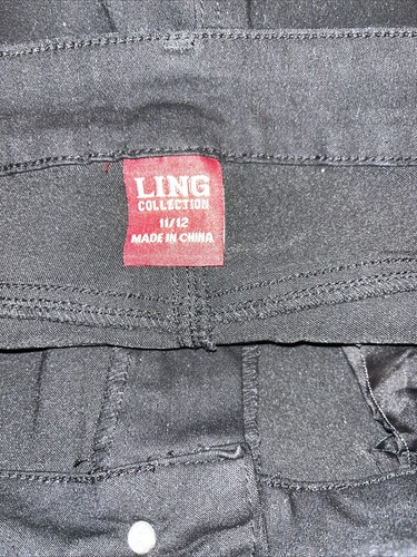 Ling Distressed abgeschnittene Damenshorts Größe 11/12 schwarz - Bild 3 von 6