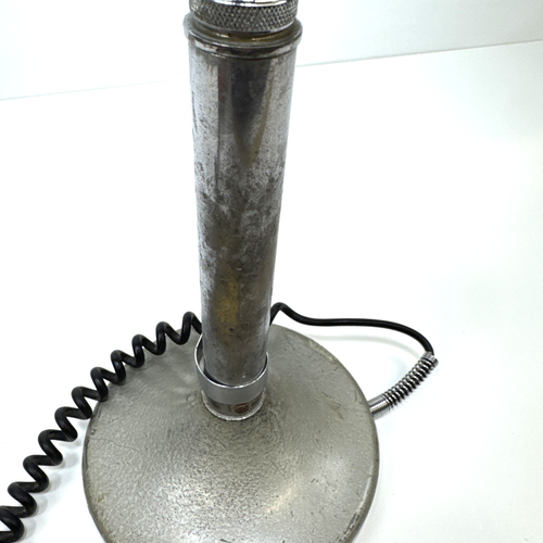 Astatic D-104 Silver Desk Stand Microphone Chrome (Untested Parts AS-IS) - Zdjęcie 11 z 11