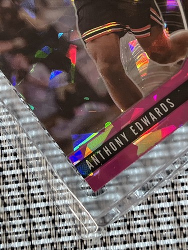 Anthony Edwards RC 2020 Panini Prizm Draft Picks Pink Cracked Ice Rookie #41 SSP - Picture 5 of 6