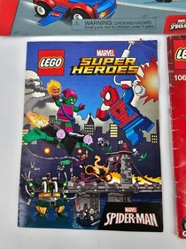 Lego Juniors Marvel Super Heroes Manual Lot 70665, 10724, 10687