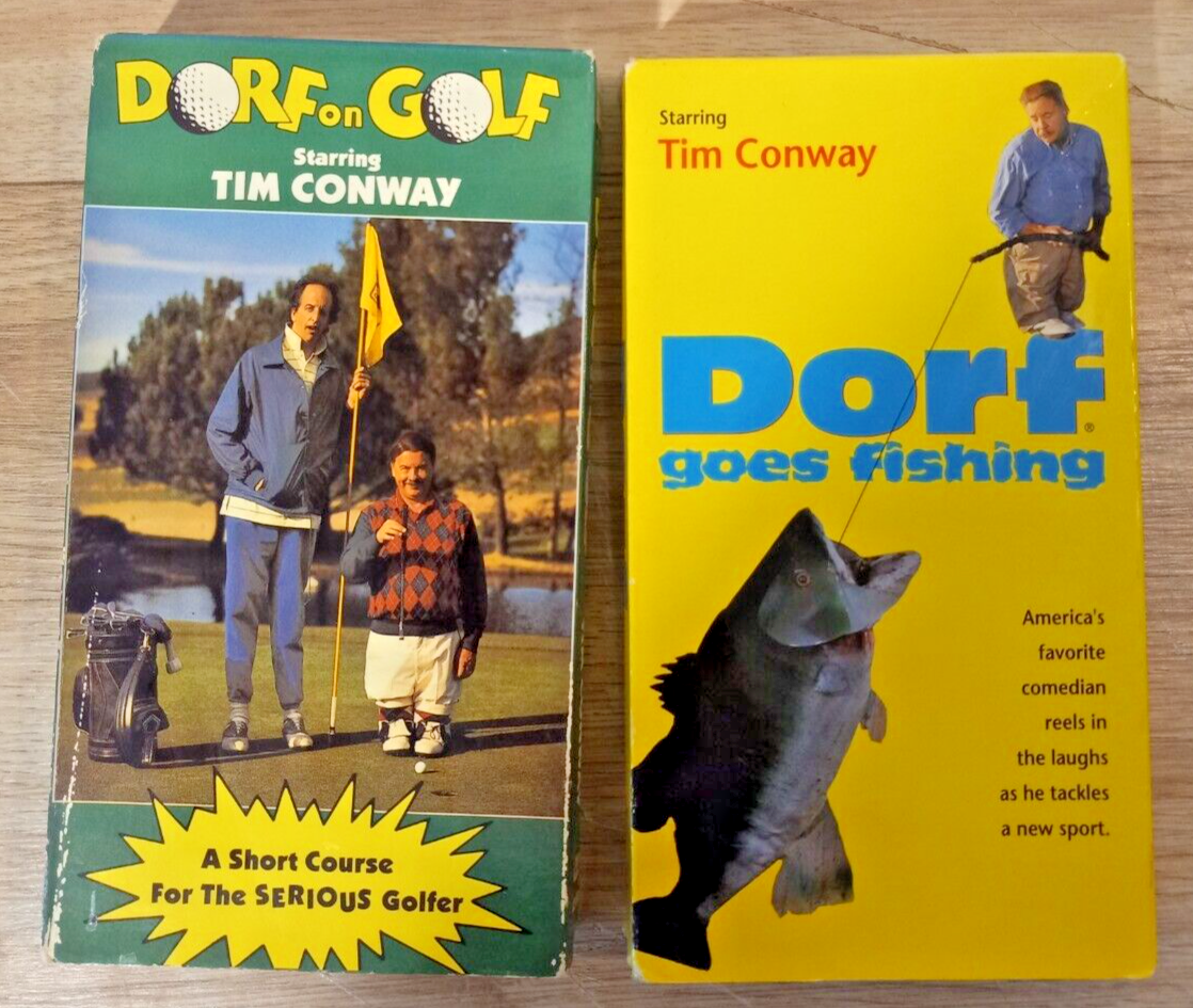 2x Dorf Goes Fishing VHS & Dorf on Golf Tim Conway 748507939538| eBay