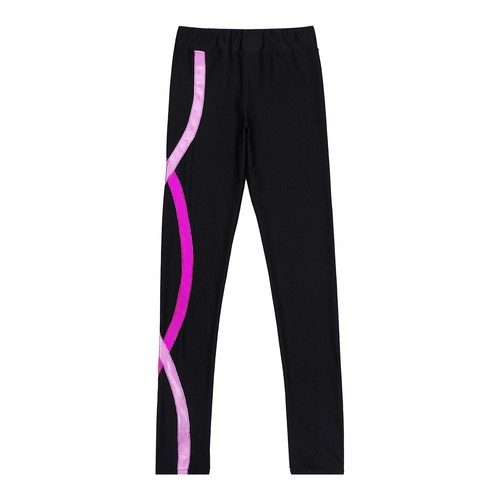 Kids Girls Trousers Casual Pants Skating Tights Sport Uniform Running Dancewear - Picture 24 of 30