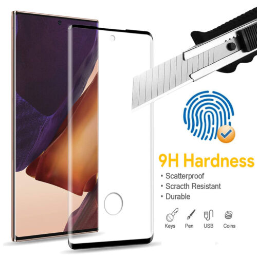 Samsung Note20 Ultra/10/S24/S25+/Edge Full Cover Tempered Glass Screen Protector - Picture 2 of 15